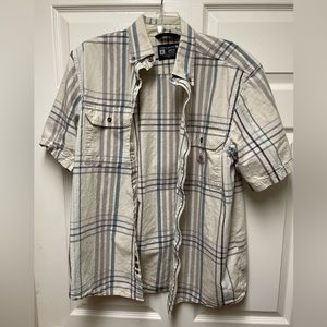 Carhartt Short Sleeve Button Up Loose Fit Men’s Size Medium (M)